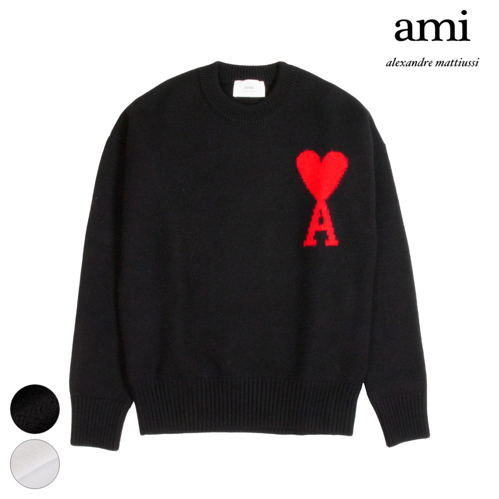 【楽天市場】Ami Paris アミパリス ニット AMI DE COEUR クルーネック セーター BFUKS002.018