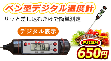 ペン型デジタル温度計