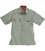 8025 Short Sleeves Shirt Khaki
