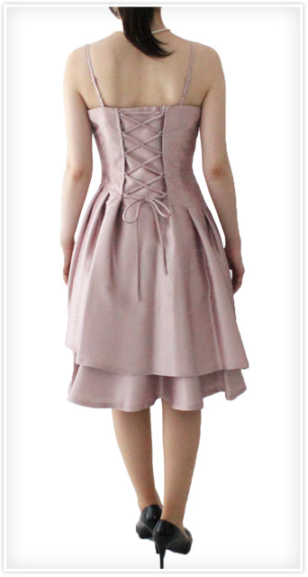 【楽天市場】【M・9号】 マリクレール（marie claire） バラのような裾がエレガントなドレス(パニエつき）フォーマルドレス