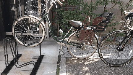 『スタンドいらずの頑丈自転車ラック 2台用』 自転車 1