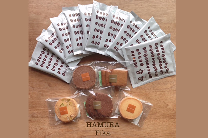【HAMURA Fika】カフェバッグ＆クッキーのセット