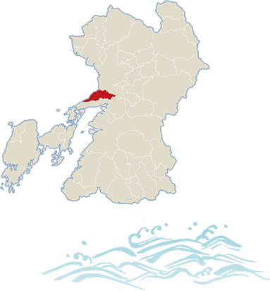 熊本県宇土市の地図上での場所