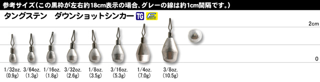 133円 【SALE／75%OFF】 ネコポス対象品 レイン ＴＧダウンショットシンカー ２．６ｇ ３ ３２ｏｚ シンカー