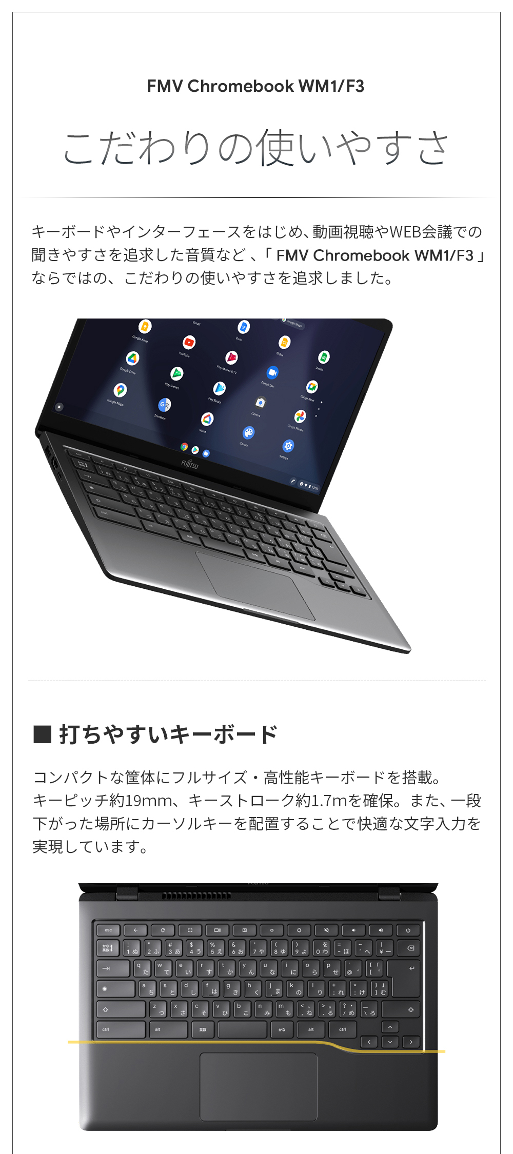 FUJITSU FMV Chromebook WM1/F3