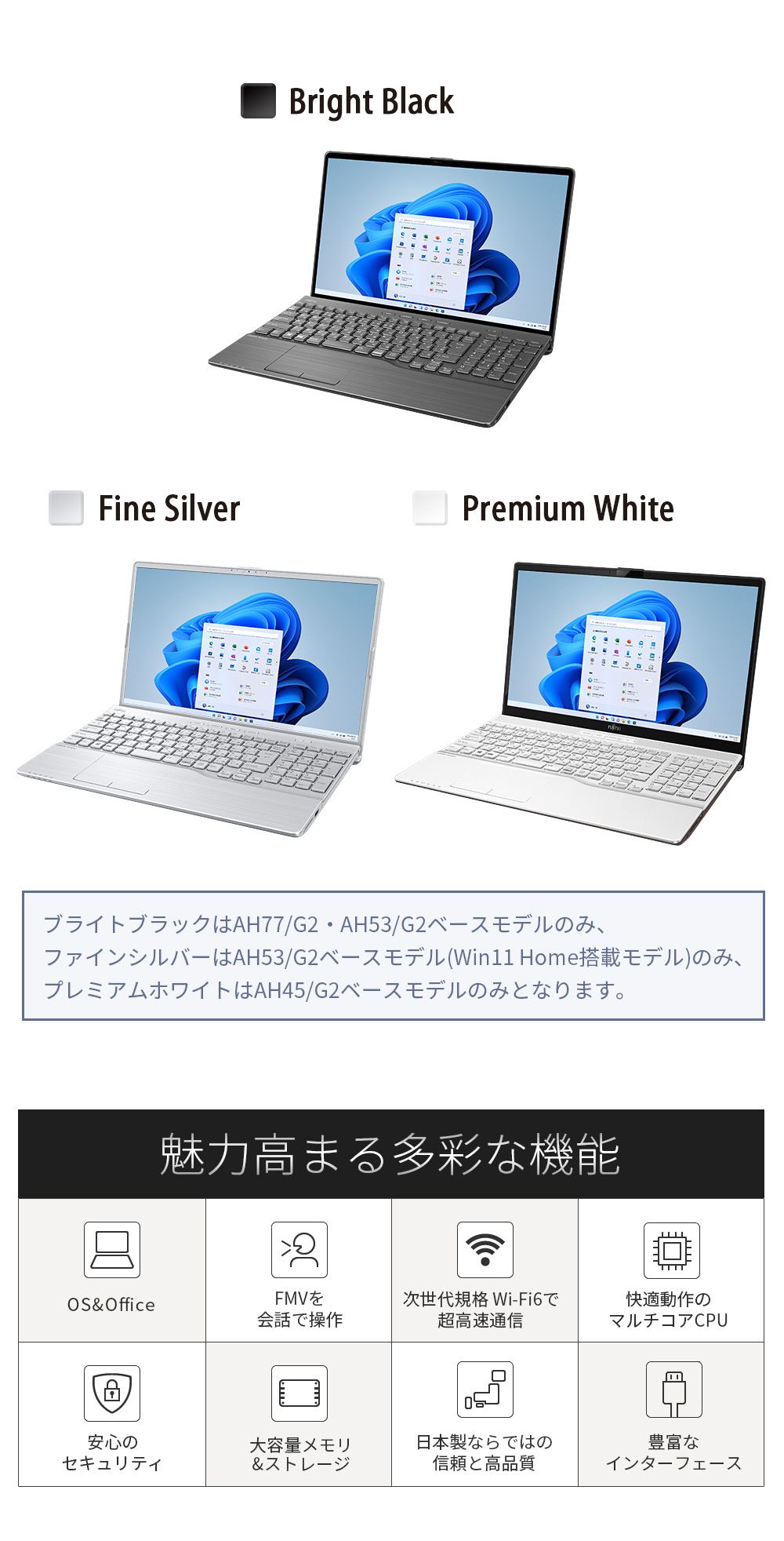 富士通 AH53/E i3-2330M/新品SSD256GB/メモリ4GB