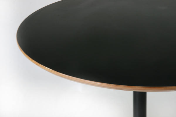 送料無料 新品 イームズ コントラクトテーブル 丸テーブル アルミナムテーブル ラウンドテーブル 直径100 cm 高さ74cm ブラック TA |  GOLDSPACE