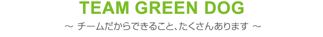 TEAM GREEN DOGǤ뤳ȡ󤢤ޤ