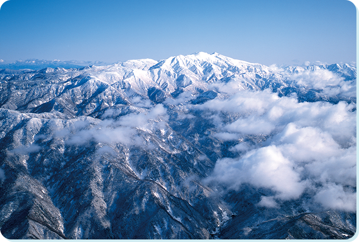 霊峰「白山」のふもと、手つかずの大自然