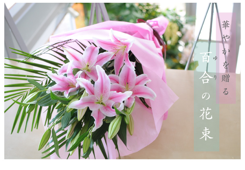 楽天市場 種類で選ぶフラワーギフト ユリ 百合 ゆり の花 エーデルワイス 花宅配花屋ギフト