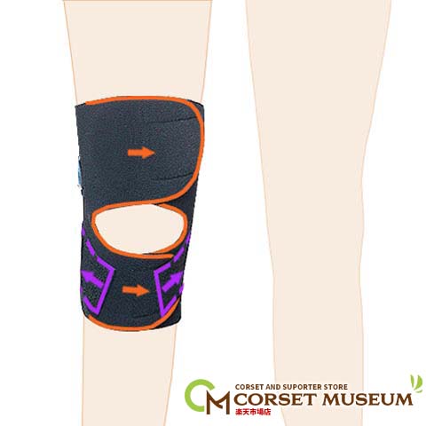 高齢者・医療用膝サポーター：膝裏クロスXG 膝に水が溜まる症状に