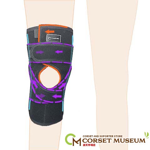登山での膝痛を予防する膝サポーター ニーレスキュークロスサポート