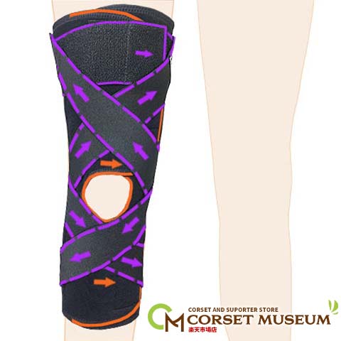 高齢者・医療用膝サポーター：スポーツニーガード 膝のぐらつき、不安定感を抑えたい方に
