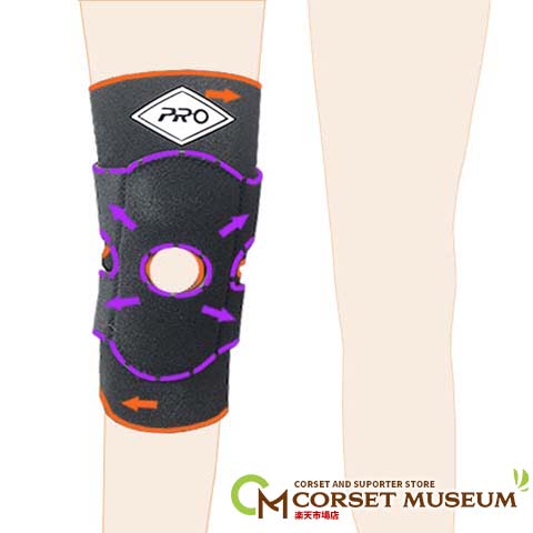 高齢者・スポーツ用膝サポーター：スーパープロニーラップ（ジュニアサイズ） 膝回りの不安定感に