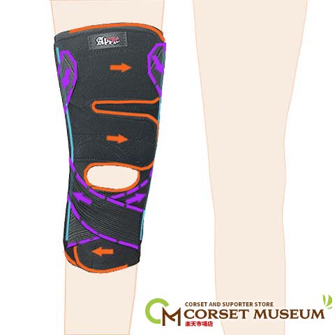 登山での膝痛を予防する膝サポーター 薄手膝プロテクター