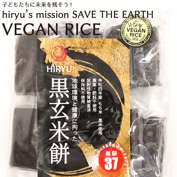 黒玄米餅 10枚入 農薬・肥料不使用 GI値37 VEGAN RICE