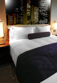 デュベスタイル　デュベカバー　ホテルのベッドカバーです