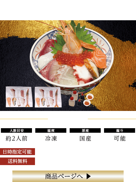 9種盛り海鮮丼セット（2人前）