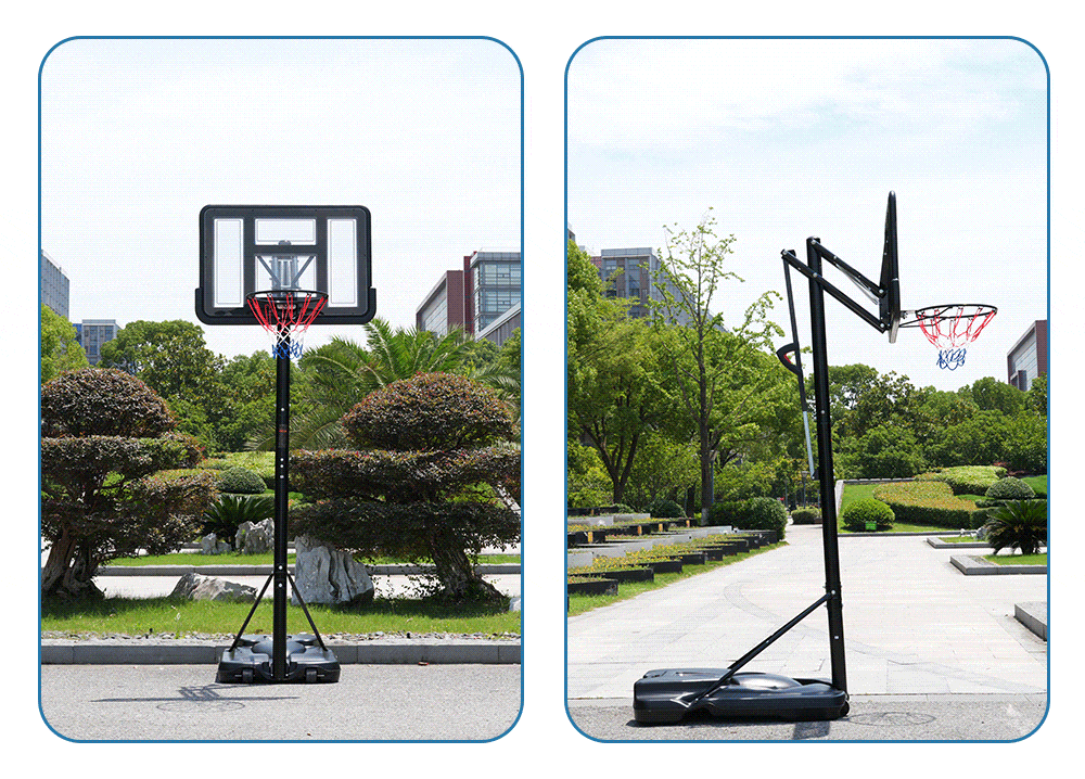 バスケットゴールハンドルを回すだけの簡単高さ調節公式対応230-305cm