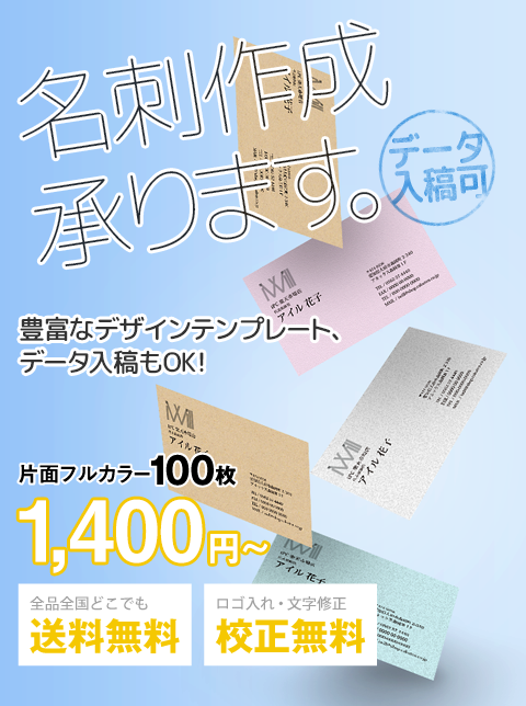 名刺 ビジネス デザイン ポイントカード メッセージカード 名刺作成オンラインショップ アイピーシー楽天市場店