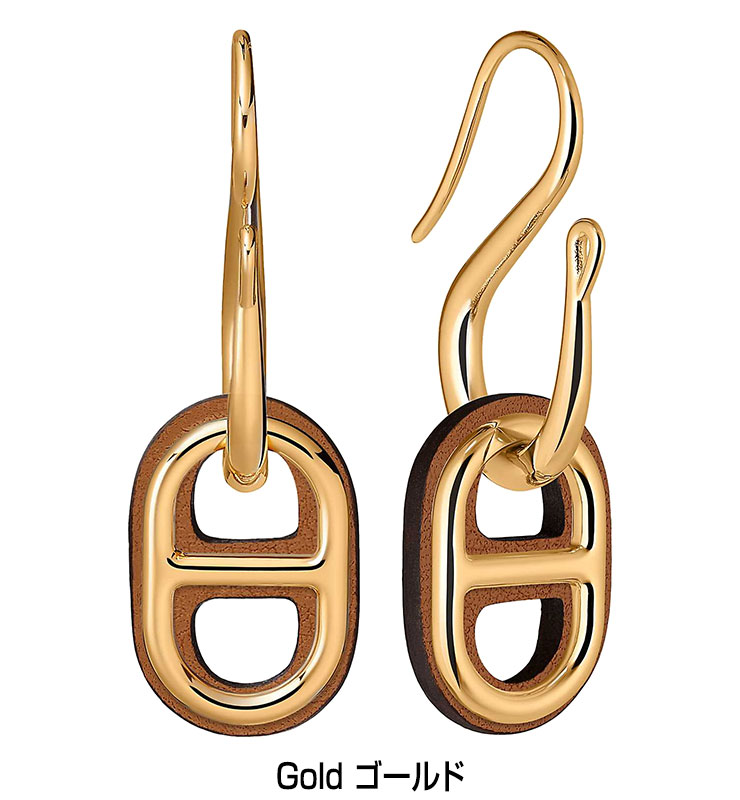 新品 HERMES エルメス ピアス オーマイヨン ゴールド ゴールドプレーテッド【H】【O'Maillon Earrings】Gold  H079527CC37 | パリセレクトショップ「Julietta」