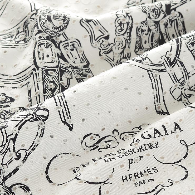 【楽天市場】新品 HERMES エルメス スカーフ カレ70 ブリッド ドゥ ガラ イングリッシュ・エンブロイダリー ホワイト / ブラック