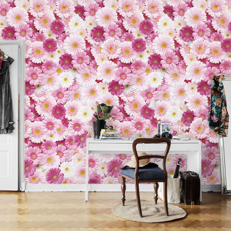 楽天市場 壁紙 フリース壁紙 Jebrille Wallpaper フラワー ガーベラ ピンク 92cmx2 5m パネル式 花柄 おしゃれ はがせる 壁紙 貼ってはがせる壁紙 かべがみ革命