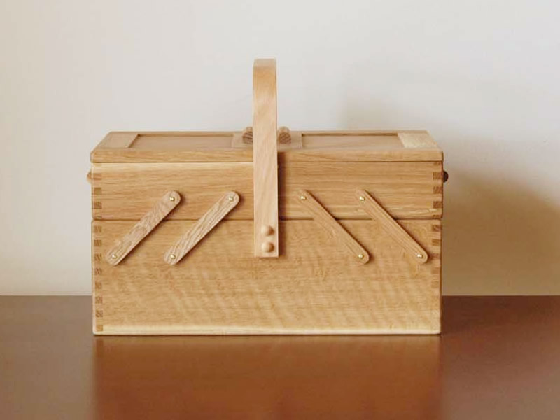 【楽天市場】倉敷意匠 ならのソーイングボックス（裁縫箱）【木製 国産 日本製 無垢】：生成りな暮らしのご提案／キナル