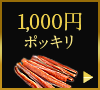 1,000円ポッキリ！