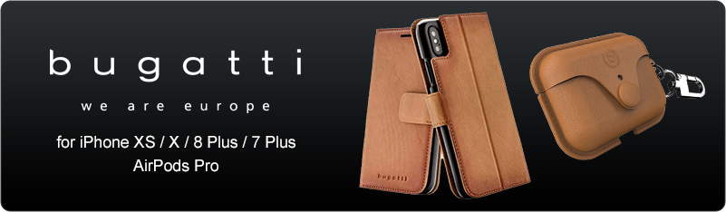 【bugatti】最高級 本革 牛革 フルグレイン レザー iPhone AriPodsケース