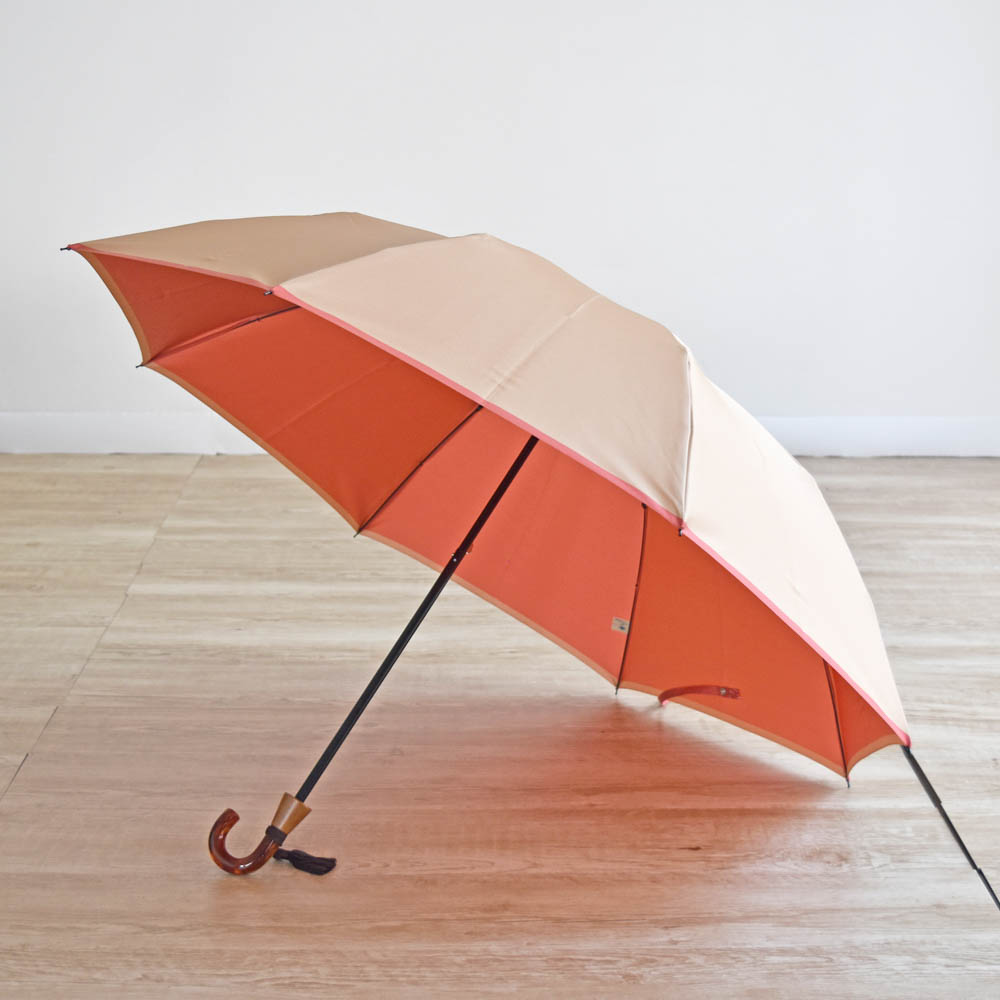 甲州織のレディースロングセラー雨傘・雨晴兼用傘(折りたたみ傘 