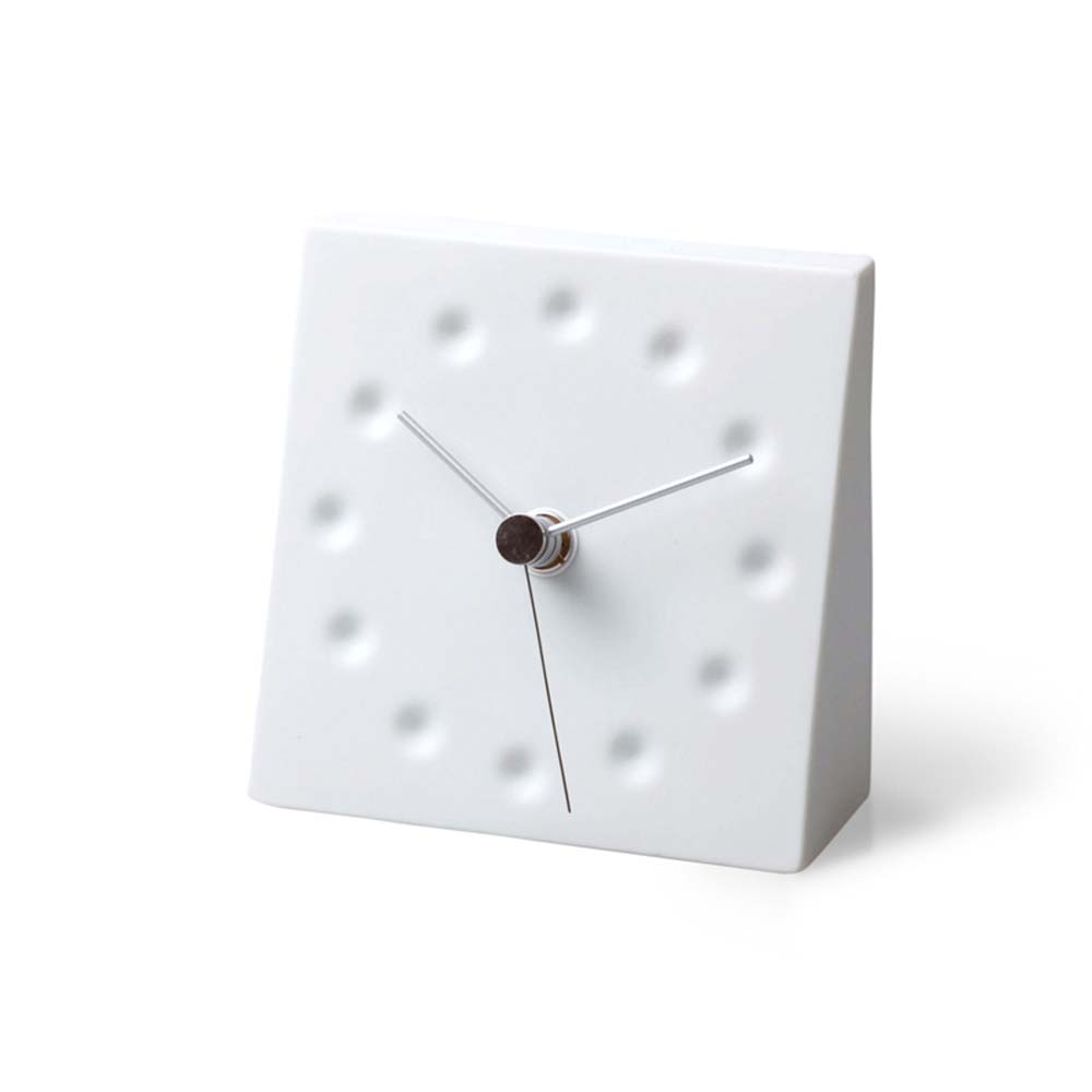 レムノス デザイン性の高い置き時計 日本製 引越し祝い ギフト スイープセコンド