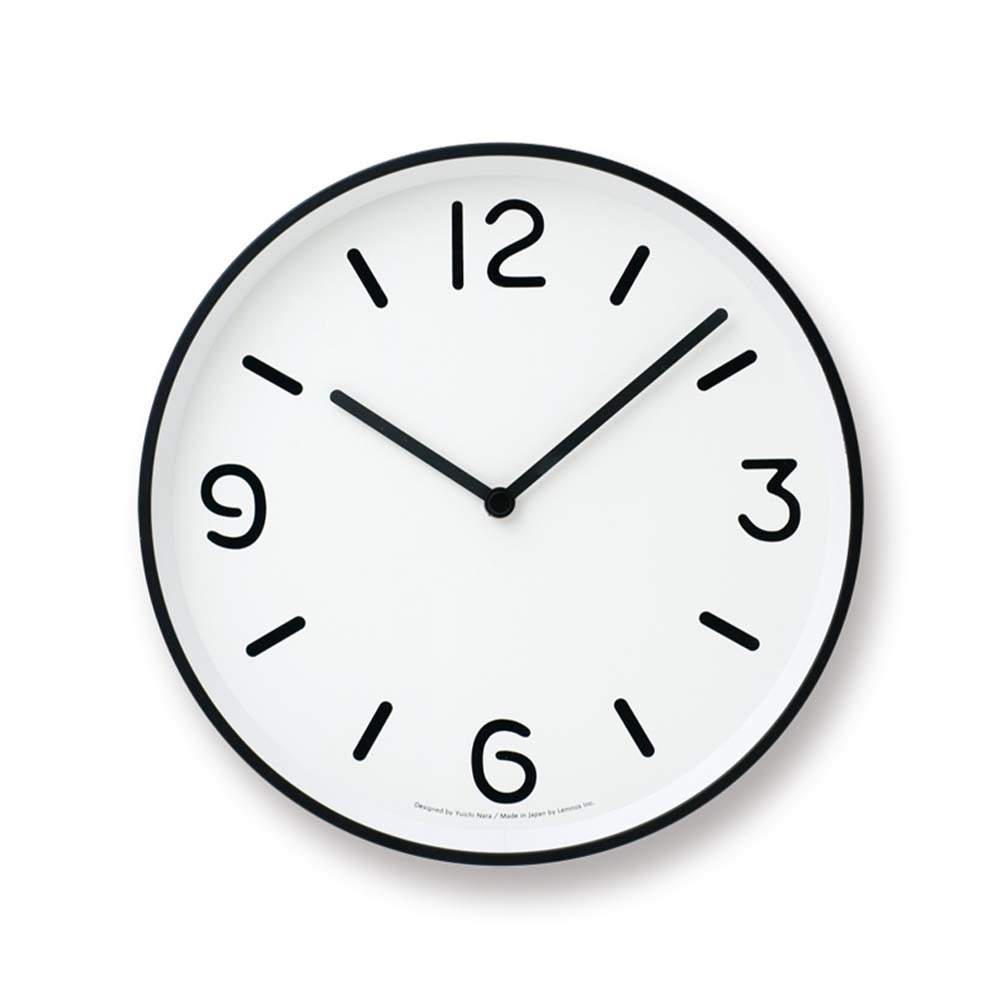 レムノス デザイン性の高い掛け時計 日本製 引越し祝い ギフト モノクロック