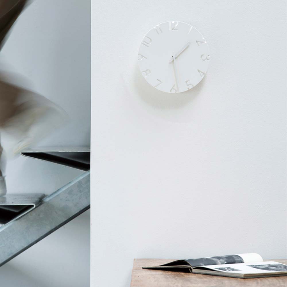 レムノス デザイン性の高い掛け時計 日本製 引越し祝い ギフト カーヴド グッドデザイン賞