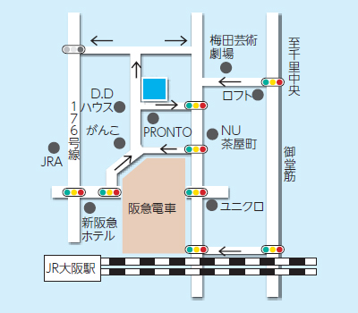 小杉スケート梅田本店 地図