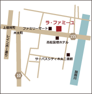 ラ･ファミーユ高松本店地図