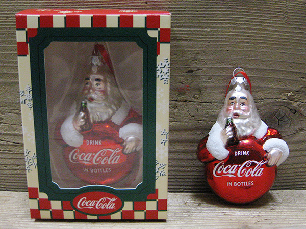 【楽天市場】コカ・コーラ（Coca-Cola）クリスマス オーナメント（サンタクロース）コカコーラグッズ ブランド クリスマスツリー 飾り