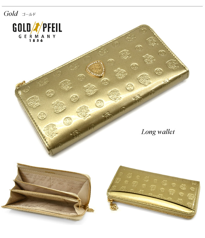 GOLD PFEIL (鉄の矢じり) 長財布 札束入れ カード(22枚)入 | kensysgas.com