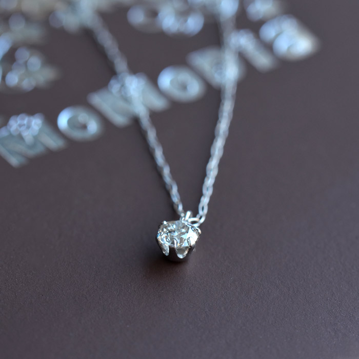 【楽天市場】ダイヤモンド ネックレス 0.2カラット 一粒 プラチナ 18金 18k ペンダント 1粒ダイヤ レディース ジュエリー