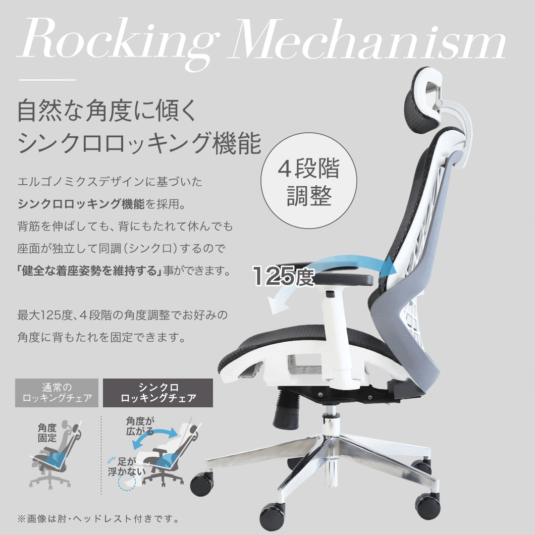 オフィスチェア メッシュ ハイバック 事務椅子 腰痛対策 リクライニング 疲れにくい デスクチェア パソコンチェア ロッキング WLB-1AH  オフィスチェア