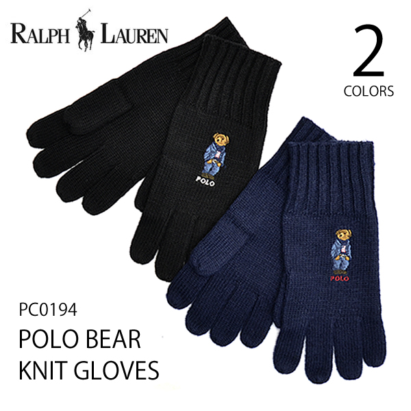 【楽天市場】ポロ ラルフローレン /POLO RALPH LAUREN/ PC0194 Glove 手袋 Polo Bear ベアー メンズ