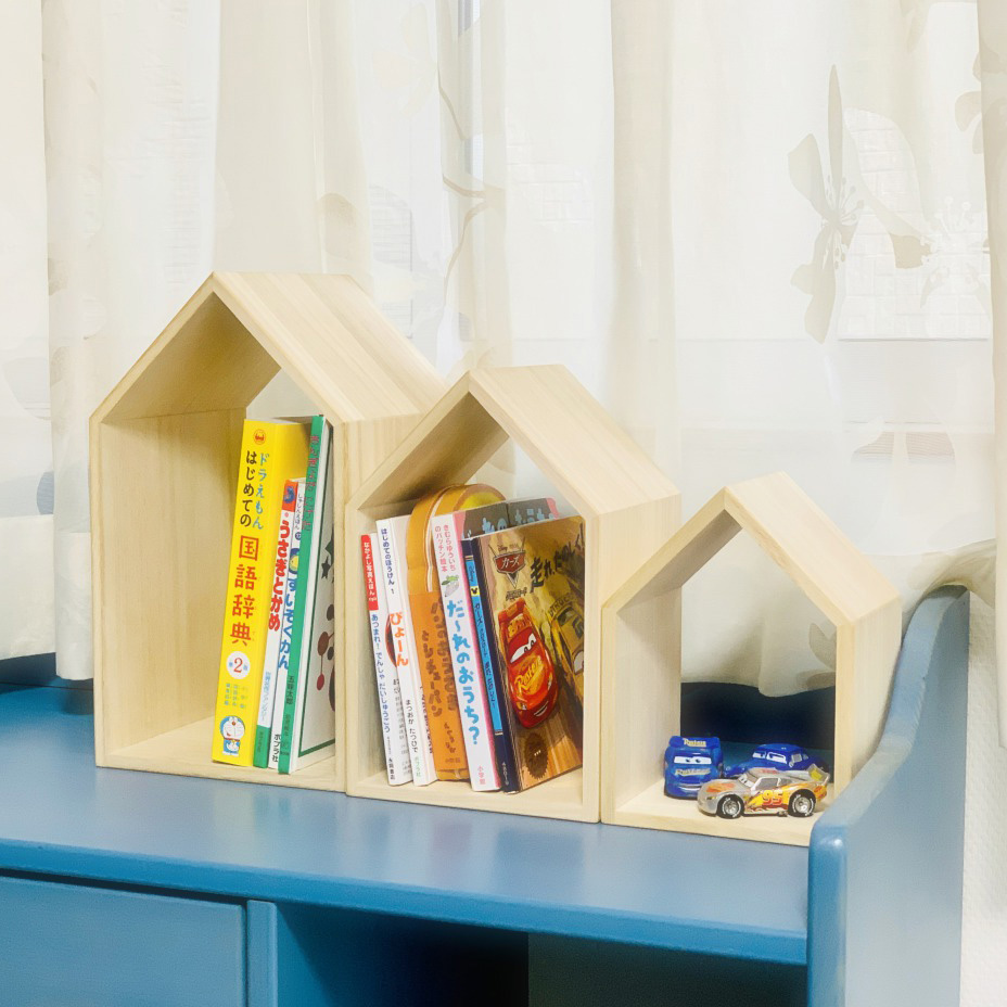 増田桐箱店 Book House Nest mini ブックハウスネストミニ 本の家 桐 3個セット