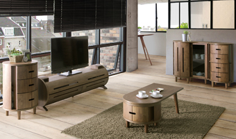 木製インテリア家具シリーズの設置例2