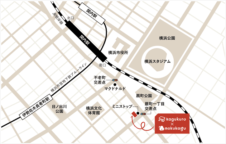横浜ショールーム地図