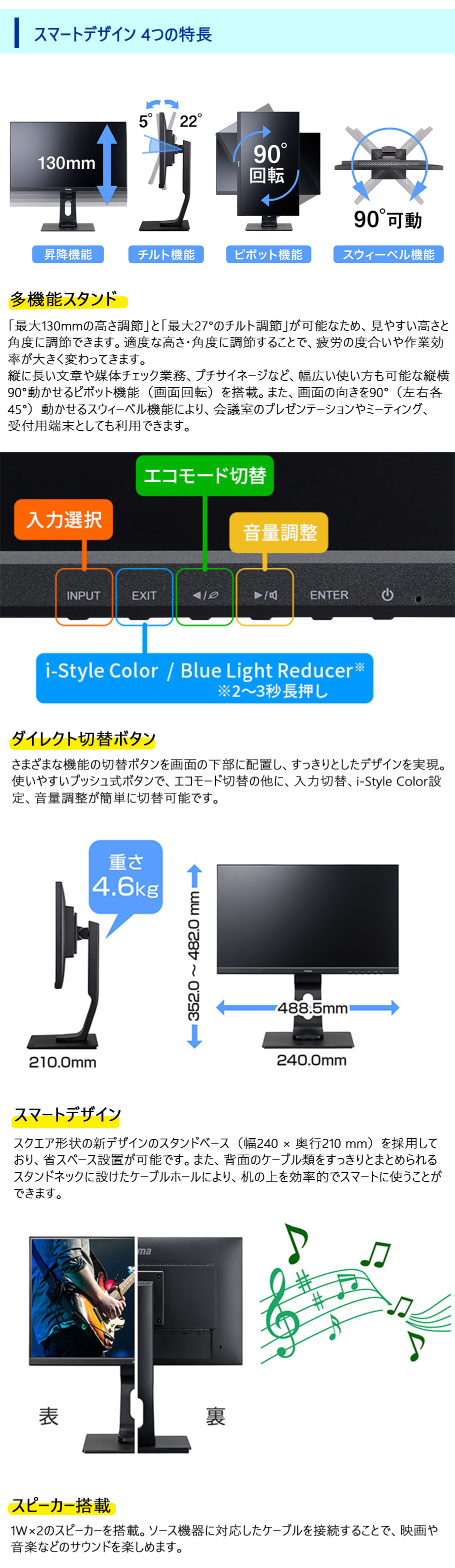 楽天市場】モニター iiyama ProLite XUB2294HS 21.5型 液晶 