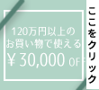 3万円割引クーポン