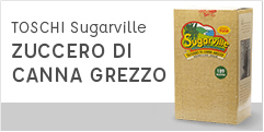 トスキ シュガヴィッレ（きび砂糖・小袋入） TOSCHI Sugarville ZUCCERO DI CANNA GREZZO 750g
