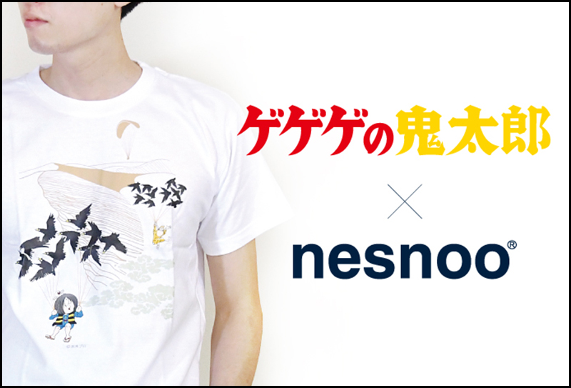 和柄アートTシャツ nesnoo × コラボ商品