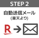 STEP 2 自動送信メール（楽天から）