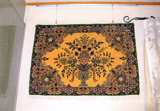 ペルシャ絨毯のタペストリー